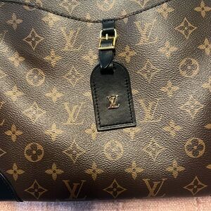 Louis Vuitton Brown and Black Monogram Tote